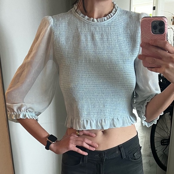 Wilfred pale blue top *never worn* - Picture 1 of 10